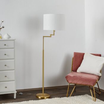 Stojaca lampa Lilian s LED stmievačom matná mosadz