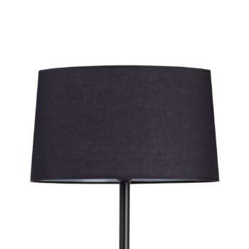 Stojaca lampa Mikados LS, oceľové a drevené prvky