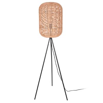 Stojaca lampa Runa so sisalovým tienidlom