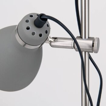 Stojaca lampa School 2 bodové svetlá, sivá