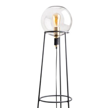 Stojaca lampa Stelo tienidlo tvar sklenenej gule