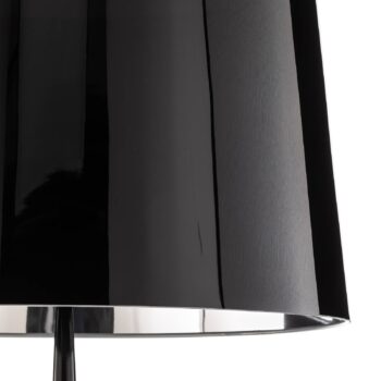 Stojaca lampa Totem LS s chrómovým povrchom čierna