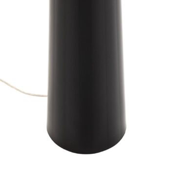 Stojaca lampa Totem LS s chrómovým povrchom čierna