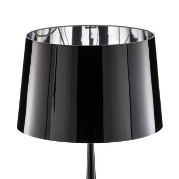 Stojaca lampa Totem LS s chrómovým povrchom čierna
