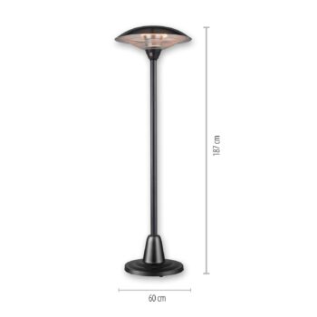 Stojaci ohrievač Glow, IP34, 1 500 W/3 000 W