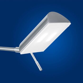 Stojacia LED lampa Graz, nikel matná
