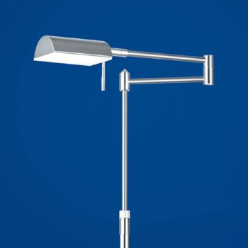 Stojacia LED lampa Graz, nikel matná
