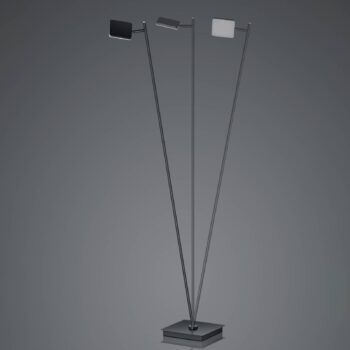 Stojacia LED lampa Tim, CCT, čierna