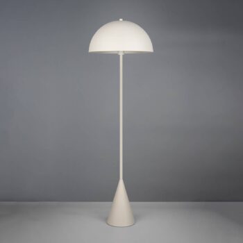 Stojacia lampa Alfie, svetlo sivá matná, kov, E27