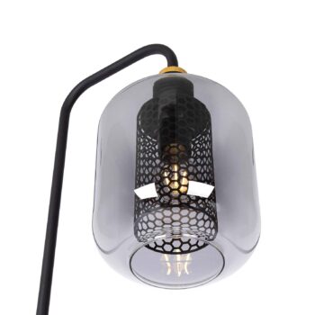 Stojacia lampa Ando so skleneným tienidlom