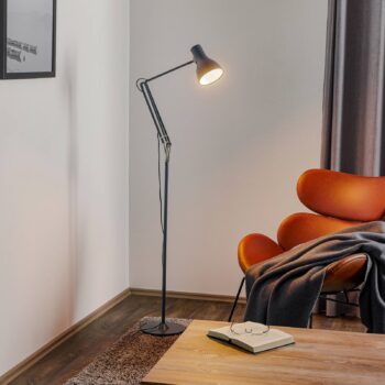 Stojacia lampa Anglepoise Typ 75 bridlicovo sivá