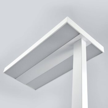 Stojacia lampa Arcchio LED Logan Basic, biela, 6 000 lm, stmievateľná