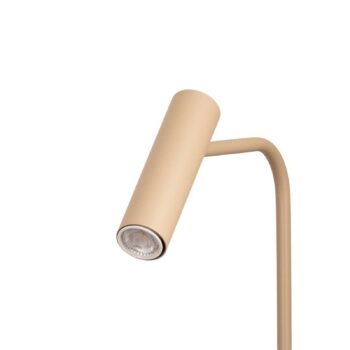 Stojacia lampa Axion, béžová, výška 115 cm, oceľ