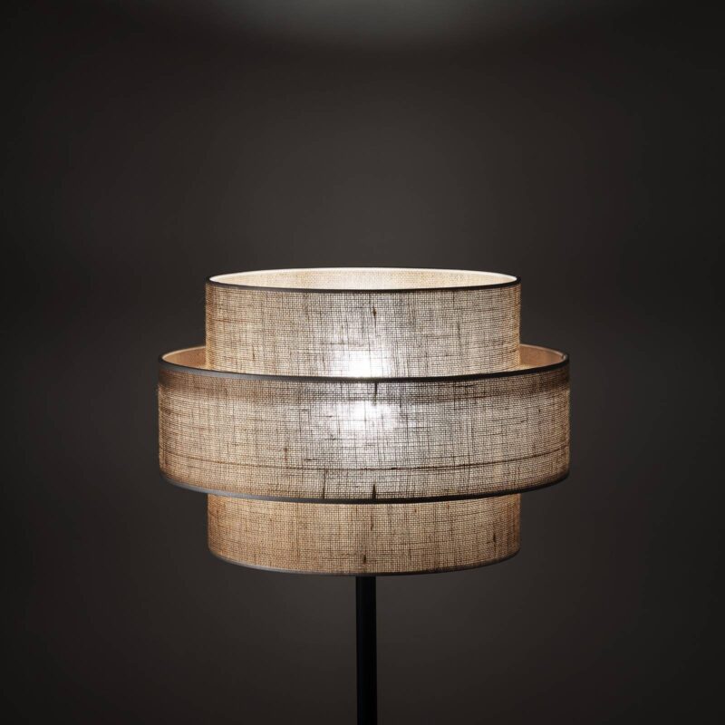 Stojacia lampa Calisto, juta, valec, prírodná hnedá, výška 155 cm Stojacia lampa Calisto, juta, valec, prírodná hnedá, výška 155 cm
