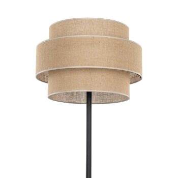 Stojacia lampa Calisto, juta, valec, prírodná hnedá, výška 155 cm