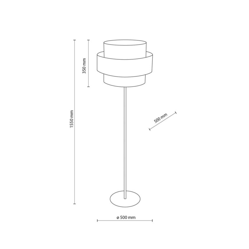 Stojacia lampa Calisto, juta, valec, prírodná hnedá, výška 155 cm Stojacia lampa Calisto, juta, valec, prírodná hnedá, výška 155 cm