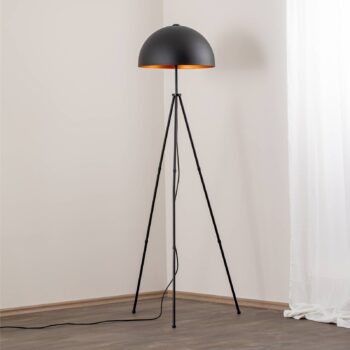 Stojacia lampa Can-NT-113-1, čierna kovová trojnožka, výška 170 cm