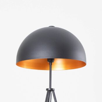 Stojacia lampa Can-NT-113-1, čierna kovová trojnožka, výška 170 cm