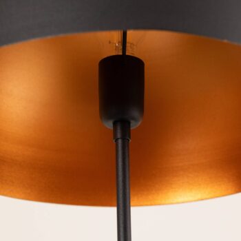 Stojacia lampa Can-NT-113-1, čierna kovová trojnožka, výška 170 cm