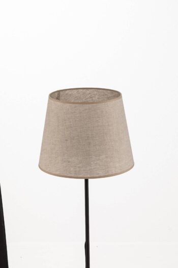 Stojacia lampa Chicago s tienidlom na lampu z ľanu