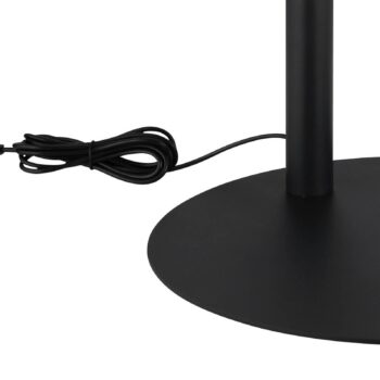 Stojacia lampa Della LED, výška 190 cm, čierna/tmavosivá, kov