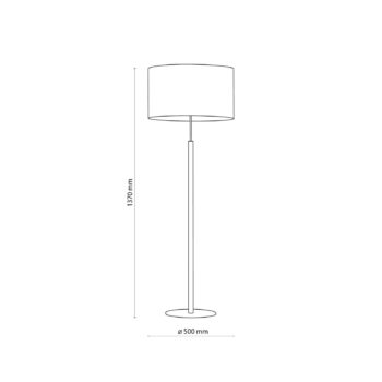 Stojacia lampa Deva Nature, textil, drevo