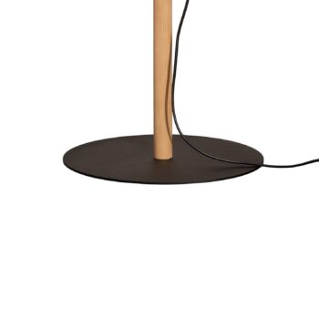 Stojacia lampa Deva Nature, textil, drevo