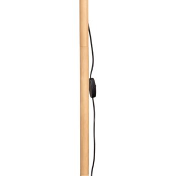 Stojacia lampa Deva Nature, textil, drevo