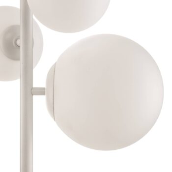 Stojacia lampa Dione, 4-plameňová, biela