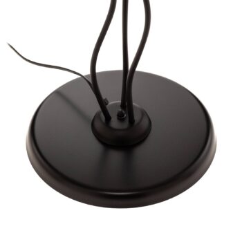Stojacia lampa Dubai, palmový dekor, 3-pl., zlatá