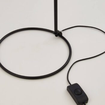 Stojacia lampa Dulwich, stmievateľná, čierna, kov, 152 cm, E27