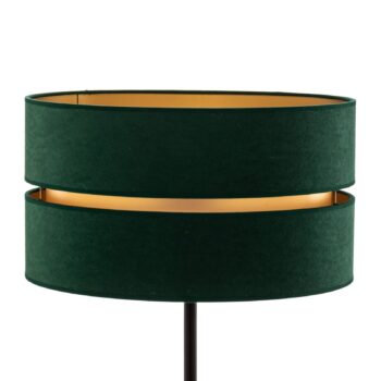 Stojacia lampa Duo, zelená/zlatá, Ø 40 cm 1-pl