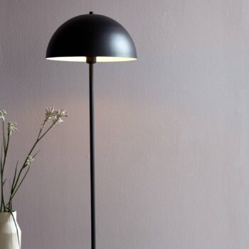 Stojacia lampa Ellen 40 kovové tienidlo, čierna