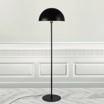 Stojacia lampa Ellen 40 kovové tienidlo, čierna