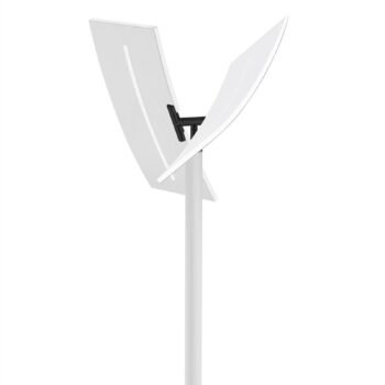 Stojacia lampa Evolo CCT LED so svetlom na čítanie biela/čierna