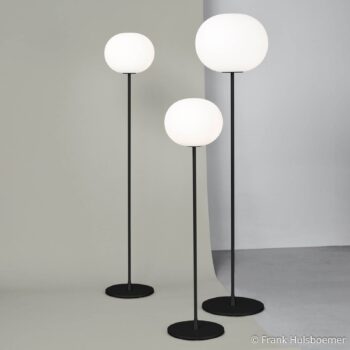 Stojacia lampa FLOS Glo-Ball F2, čierna