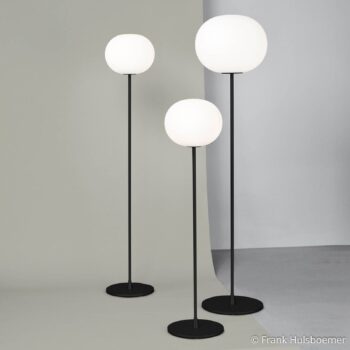 Stojacia lampa FLOS Glo-Ball F3, čierna