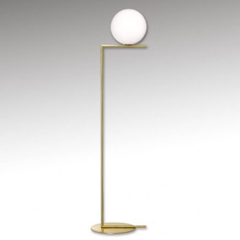 Stojacia lampa FLOS IC F2 brúsená mosadz