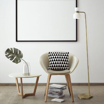 Stojacia lampa Fifty brúsená mosadz