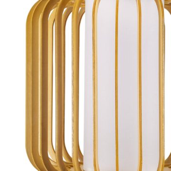 Stojacia lampa Forlight Viva, svetlohnedá, drevo/kov, výška 160 cm
