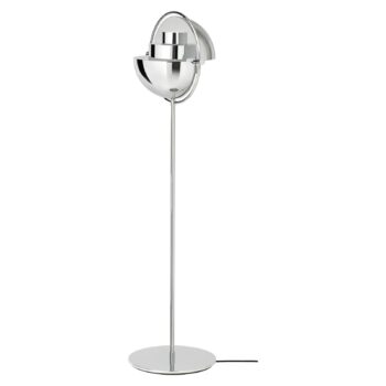 Stojacia lampa GUBI Multi-Lite, výška 148 cm, chróm/chróm