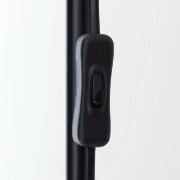 Stojacia lampa Gili, čierna matná, oceľ, výška 150 cm, E27