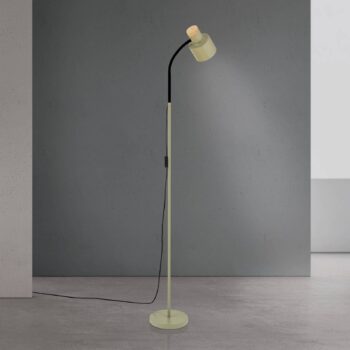 Stojacia lampa Gili, oceľ, svetlozelená, výška 150 cm, E27