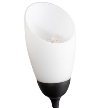 Stojacia lampa Gloriosa, čierna, sklo, 9-pl