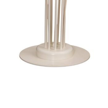 Stojacia lampa Gloriosa, krémová, sklo, 9-pl
