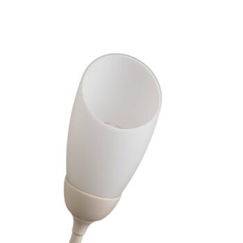 Stojacia lampa Gloriosa, krémová, sklo, 9-pl