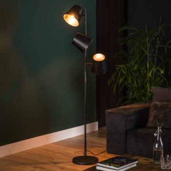 Stojacia lampa Grevenbourgh, antracitová, 3-pl.