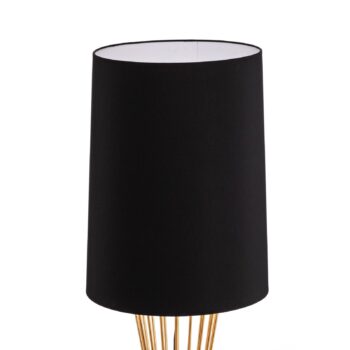 Stojacia lampa HLM-9073-1BSA v zlatej a čiernej farbe