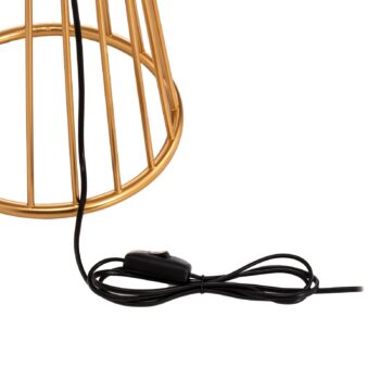 Stojacia lampa HLM-9073-1BSA v zlatej a čiernej farbe