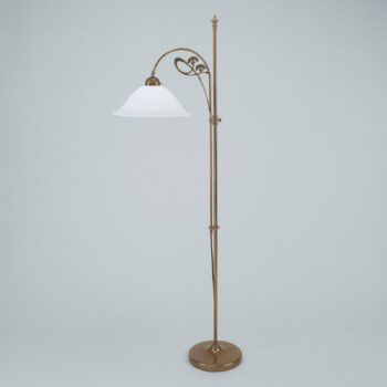 Stojacia lampa Ilka, mosadz Berlin